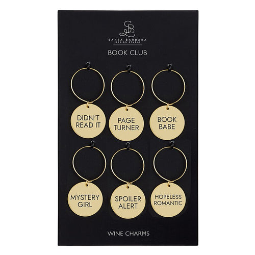 Book Club Wine Charms