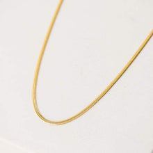 Herringbone Chain Necklace - Gold