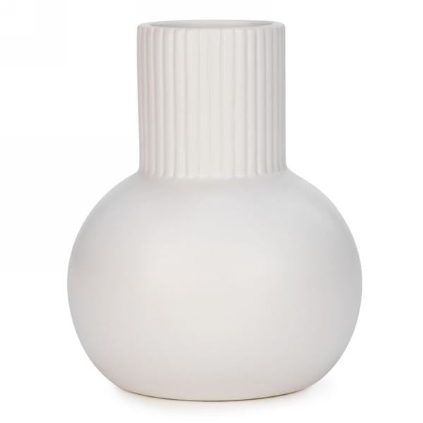 White Ceramic Bubble Vase Canada