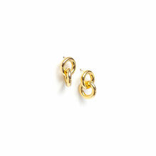 Links Earrings - Silver & Gold
