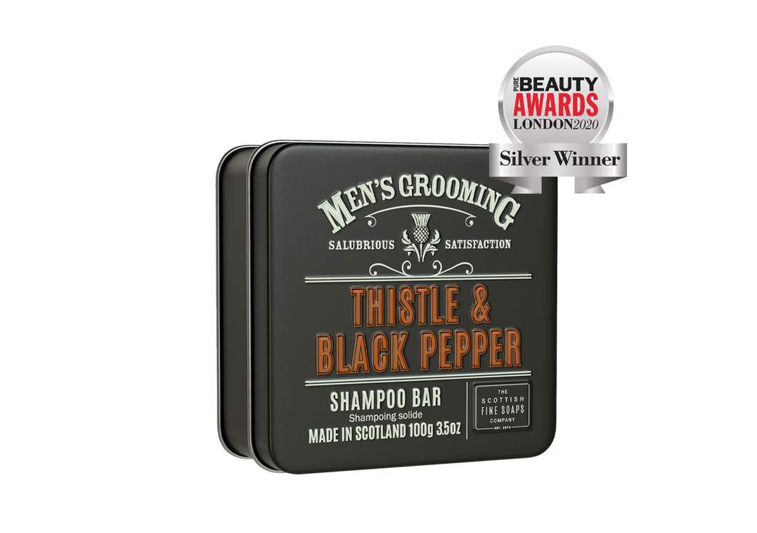 Scottish Fine Soaps Thistle and Black Pepper Shampoo Bar Canada Gift