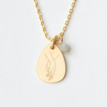 Stone Intention Charm Necklace - Amazonite