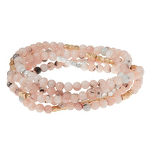 Stone Wrap Morganite/Black Tourmaline - Stone of Protection & Divine Love