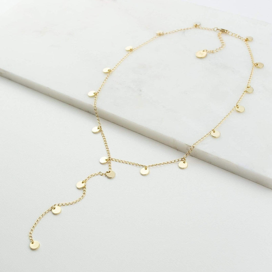 Lovers Tempo Fools Gold Lariat Necklace 
