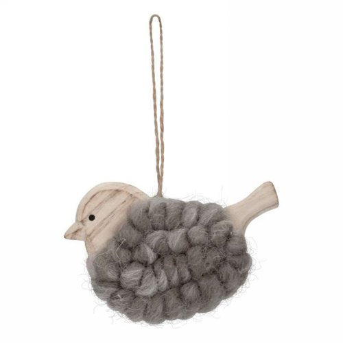 Woolen Bird Christmas Ornament