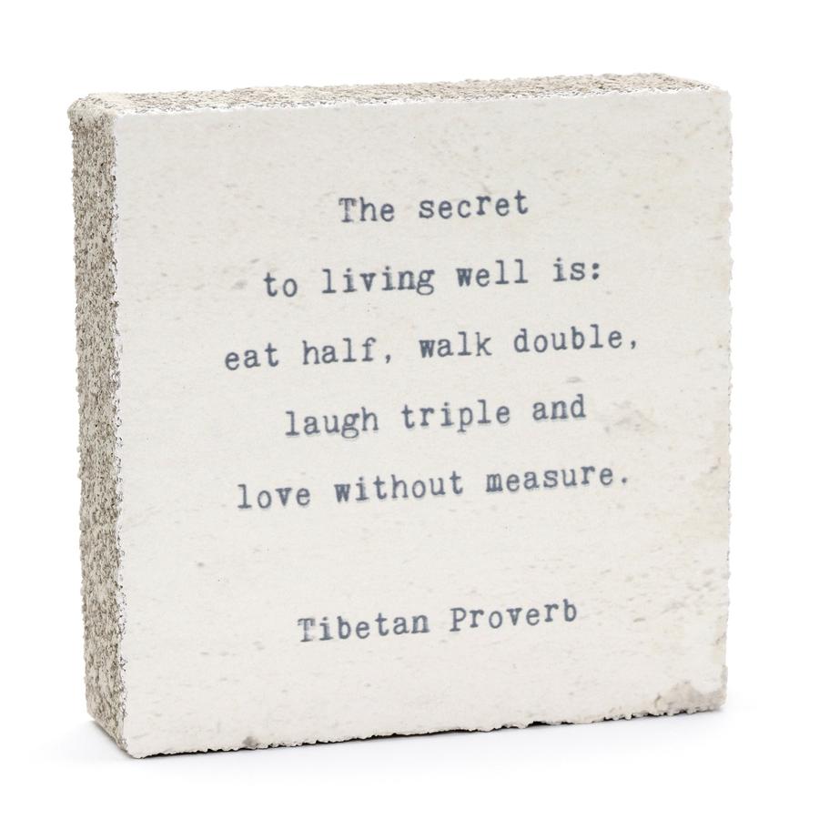 Secret Tibetan Proverb - Art Block